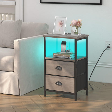 sthmec nightstand charging station with outlets and USB port for convenient charging