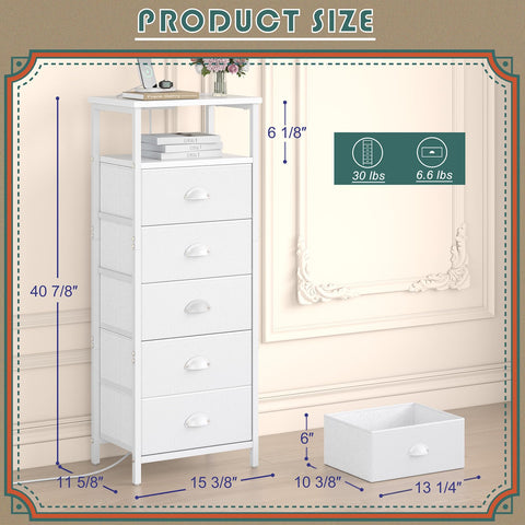 sthmec nightstand PU finish drawers—easy to clean and stylish