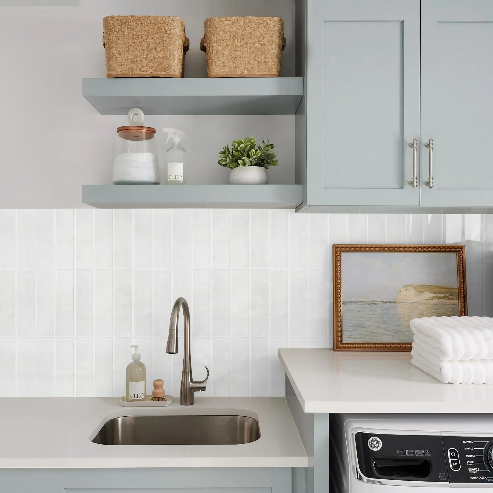 STICKGOO tiles demonstrate waterproof and heat-resistant design for kitchen and bath
