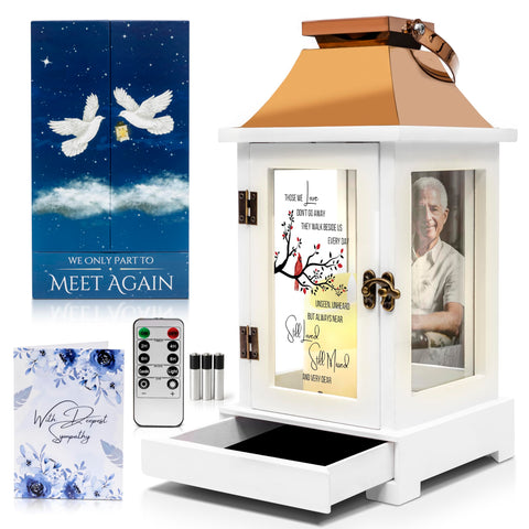 STILLWIND Memorial Lantern with photo frame for cherished memories