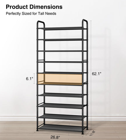 STO STO 10-Tier durable metal frame supports frequent daily use.