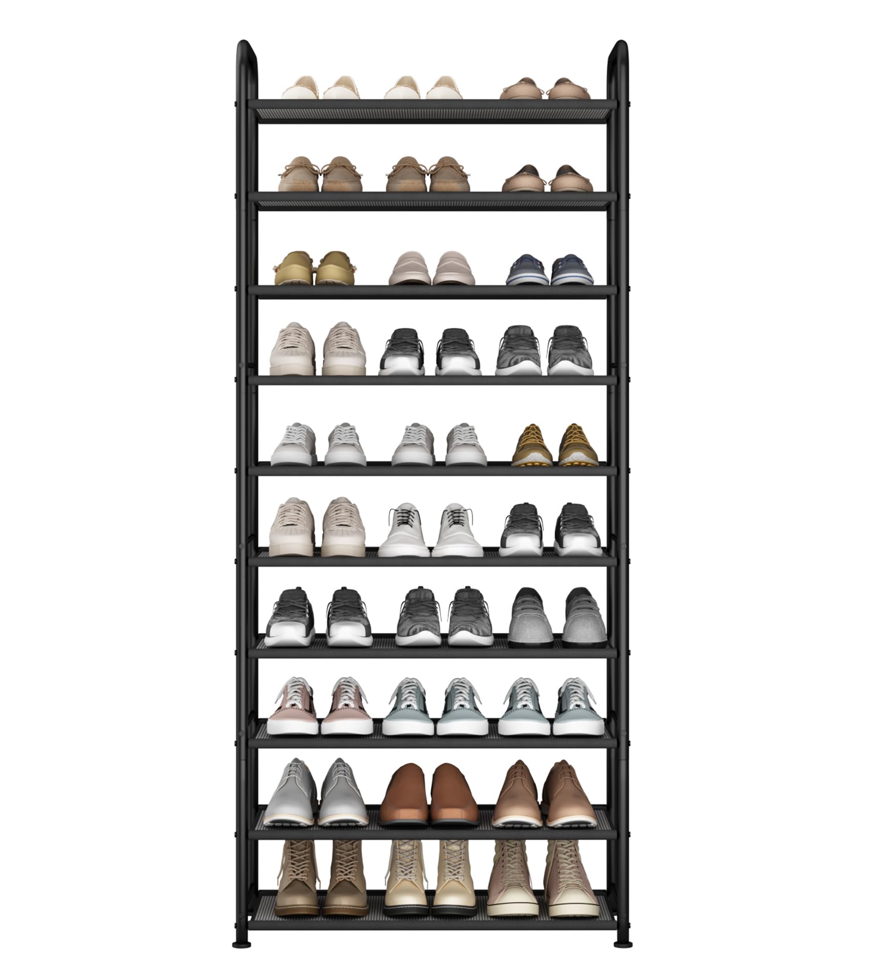 STO STO 10-Tier holds up to 30 pairs of shoes neatly.