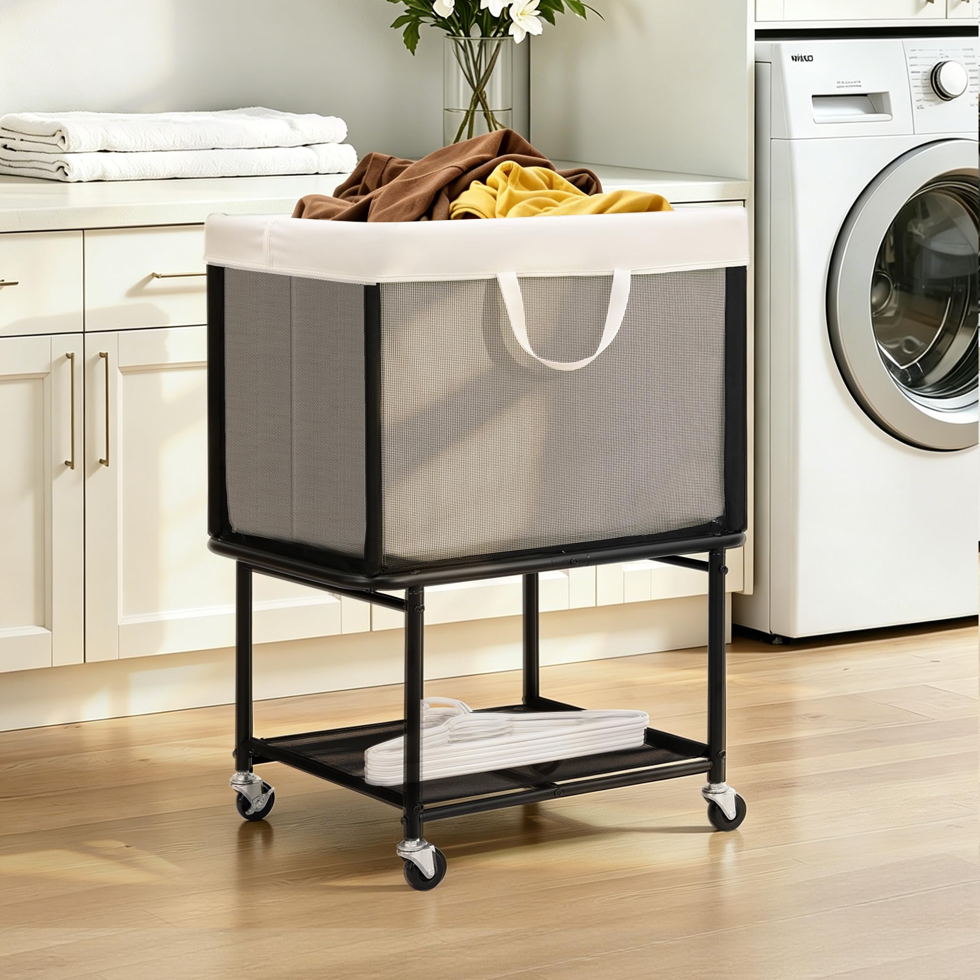 STO STO 2-tier cart with removable canvas bag for washing