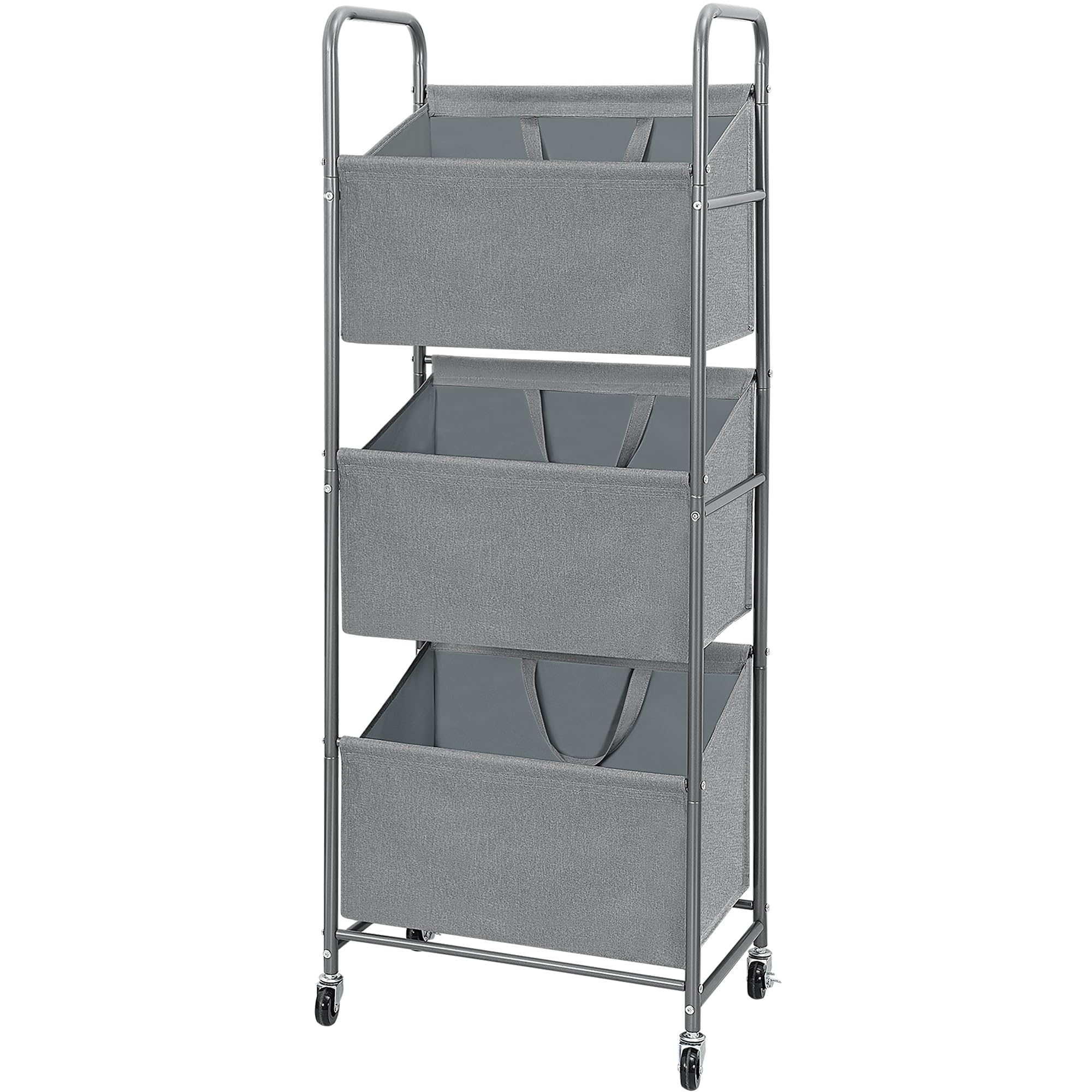 STO STO 3-tier vertical laundry hamper with 120L capacity for compact spaces