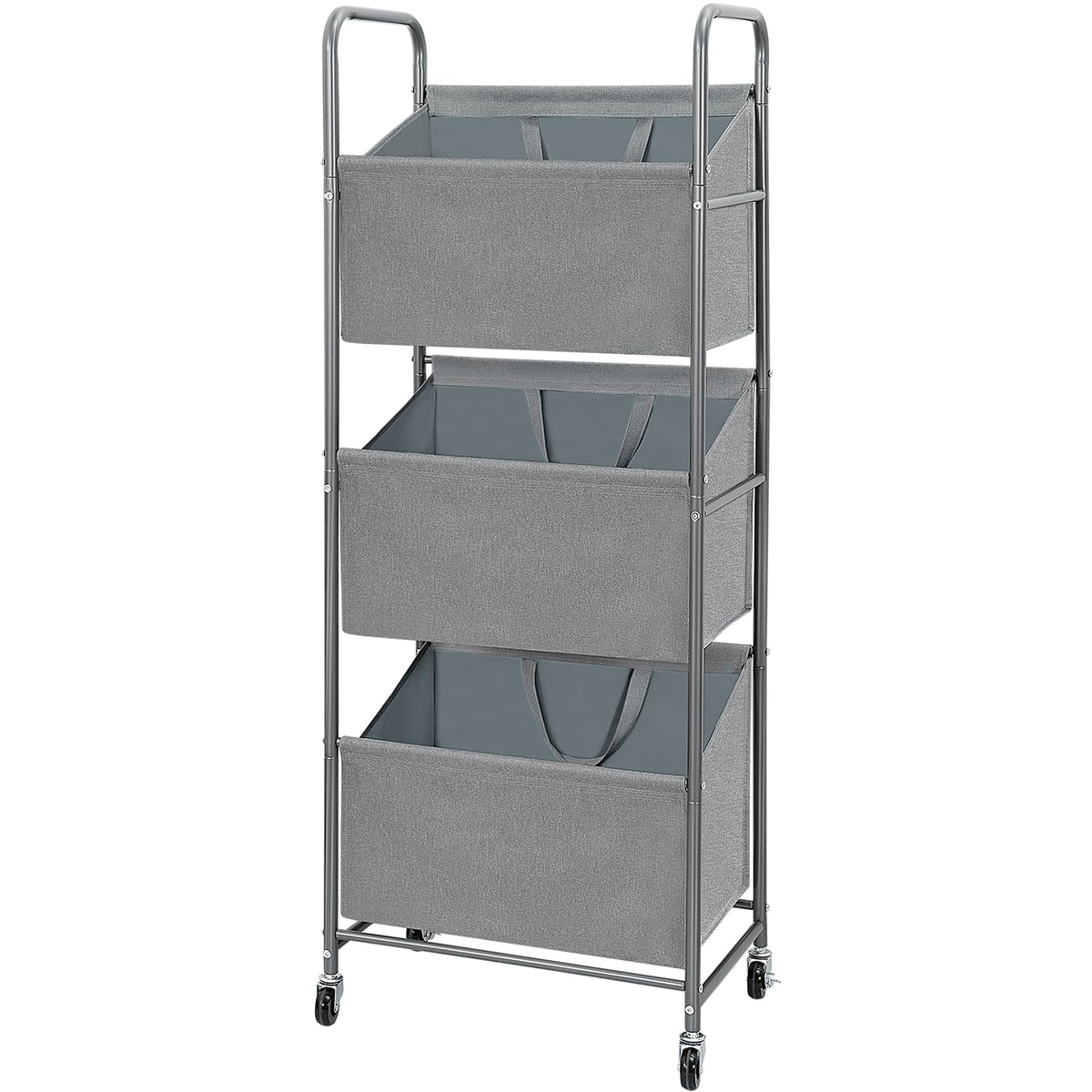 STO STO 3-tier vertical laundry hamper with 120L capacity for compact spaces