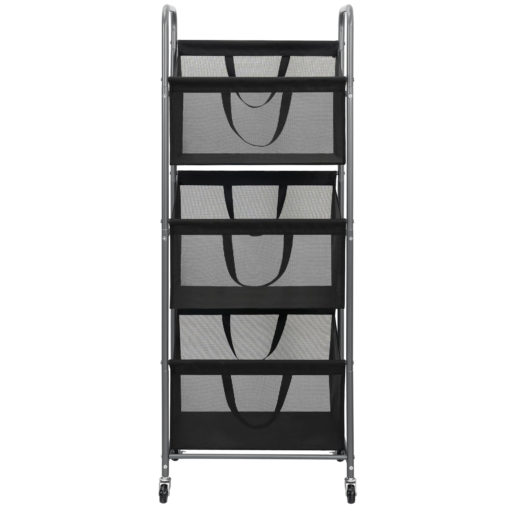 STO STO 3-tier unit shown in apartment closet for space efficiency.