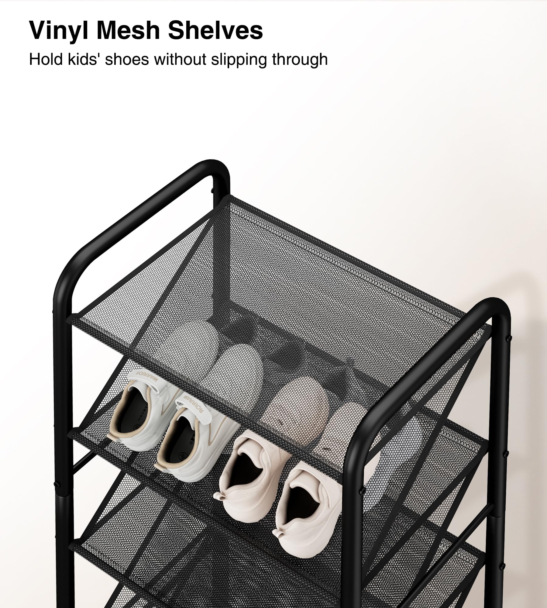 STO STO breathable vinyl mesh shelves promote airflow and odor control