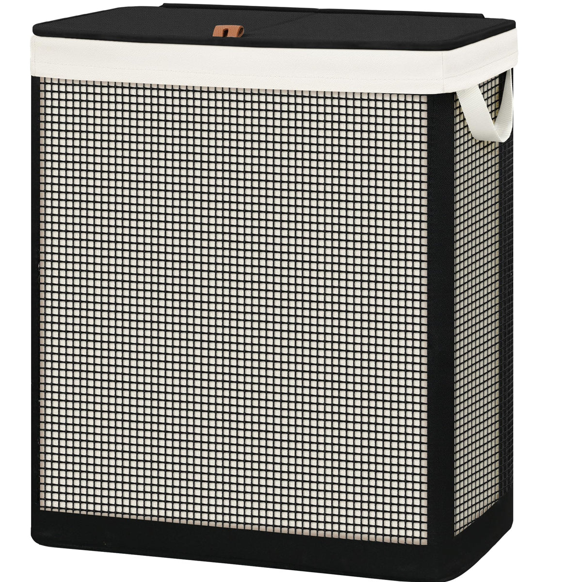 STO STO double laundry hamper with lid keeps clothes hidden and organized