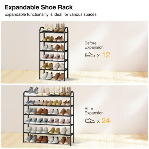 STO STO Expandable Shoe Rack durable metal construction for daily use