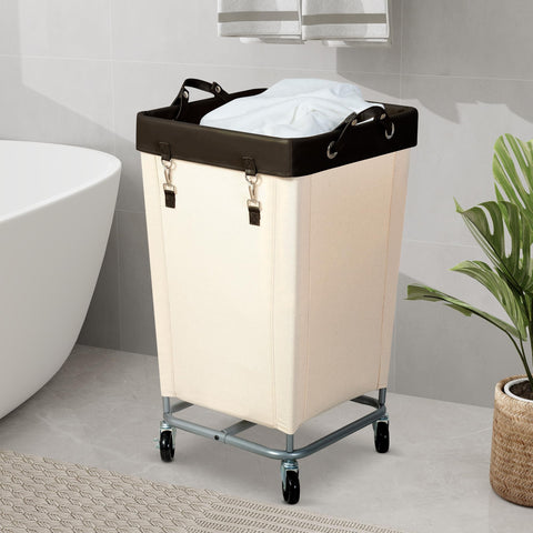 STO STO heavy-duty laundry cart steel frame supports up to 100 lbs