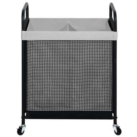 STO STO 100L two-compartment hamper for easy sorting in small spaces.