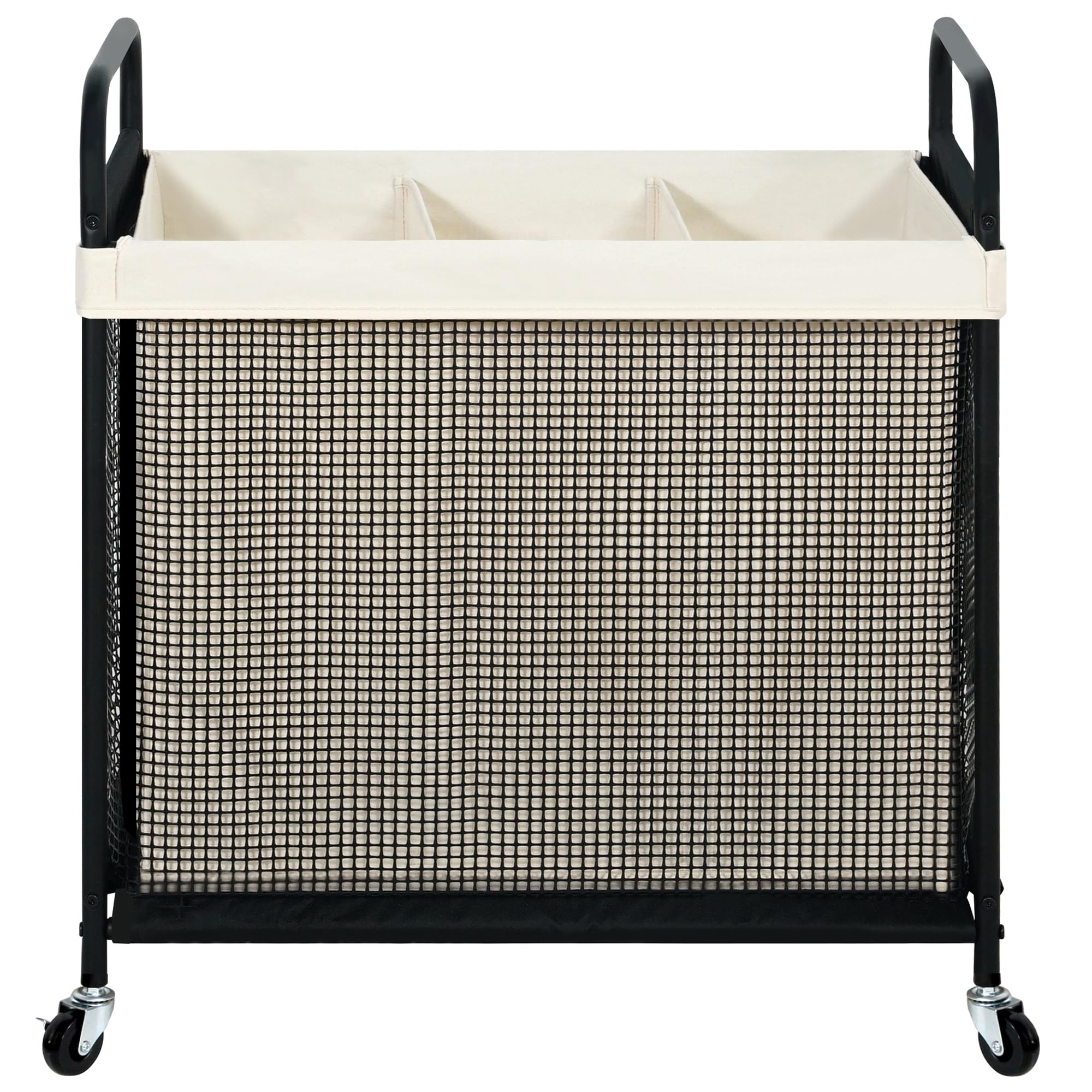 STO STO Laundry Hamper with 3-section design for easy sorting
