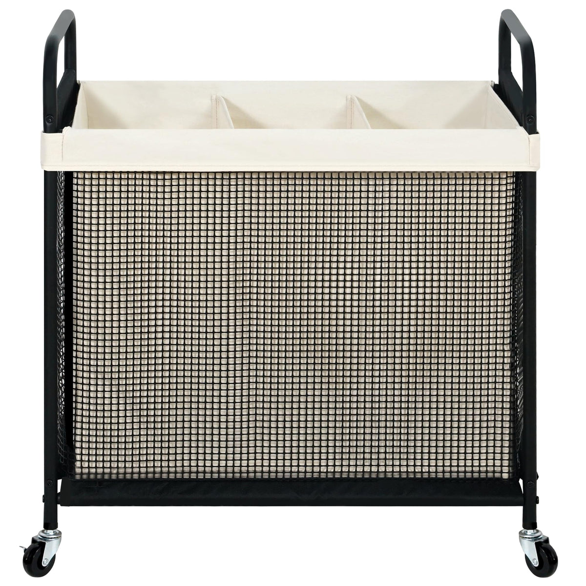 STO STO Laundry Hamper with 3-section design for easy sorting