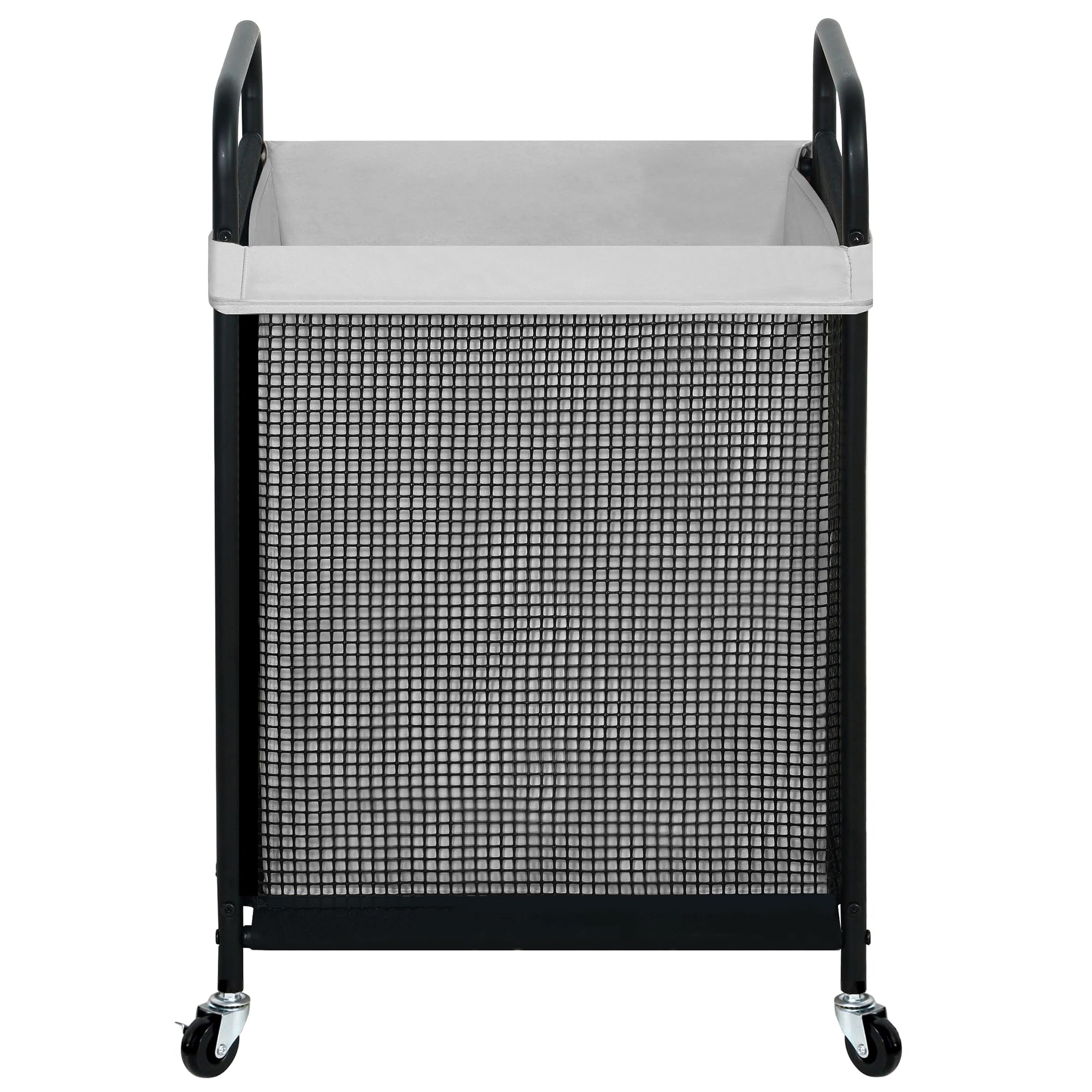 STO STO 90L rolling laundry cart ready for easy transport and storage.