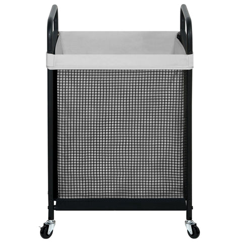 STO STO 90L rolling laundry cart ready for easy transport and storage.