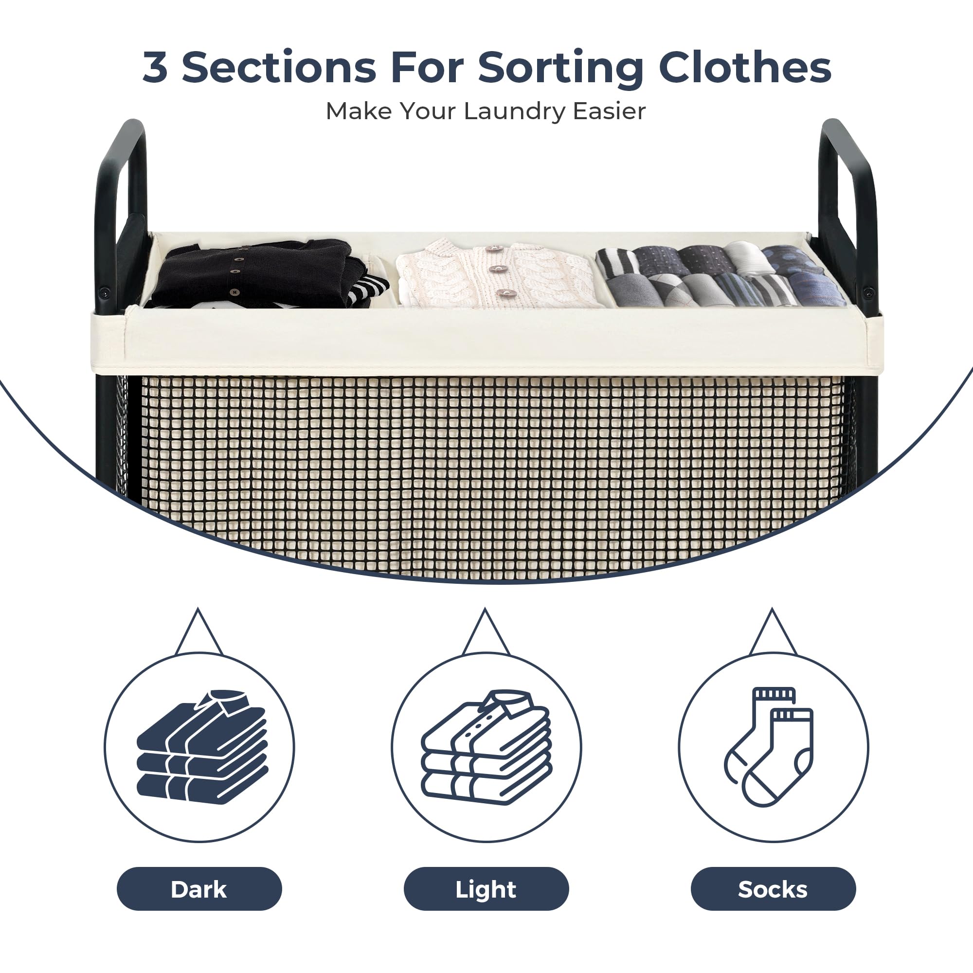 STO STO Laundry Hamper PVC mesh outer bag resists wear