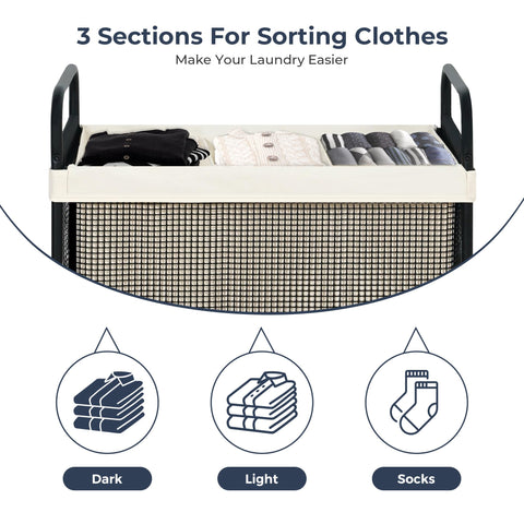 STO STO Laundry Hamper PVC mesh outer bag resists wear