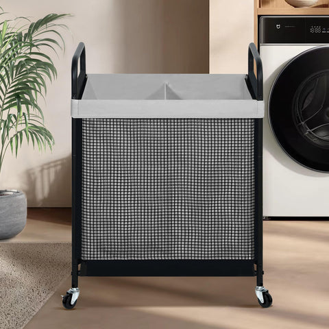 STO STO laundry hamper with removable liner for effortless cleaning.