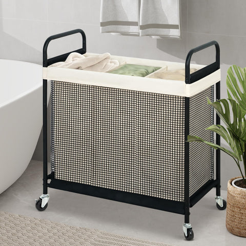 STO STO Laundry Hamper upgraded wheels for smooth room-to-room movement