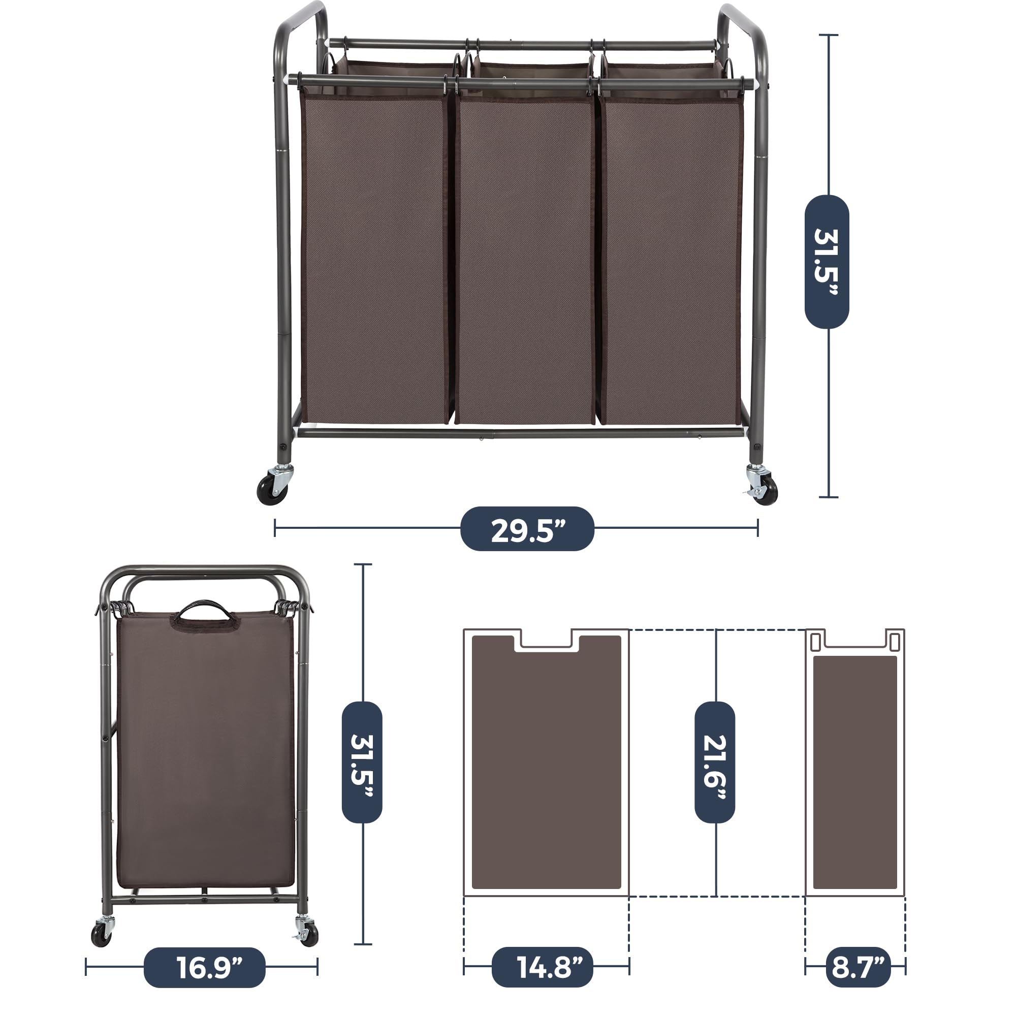 STO STO Laundry Sorter assembly illustration shows quick setup
