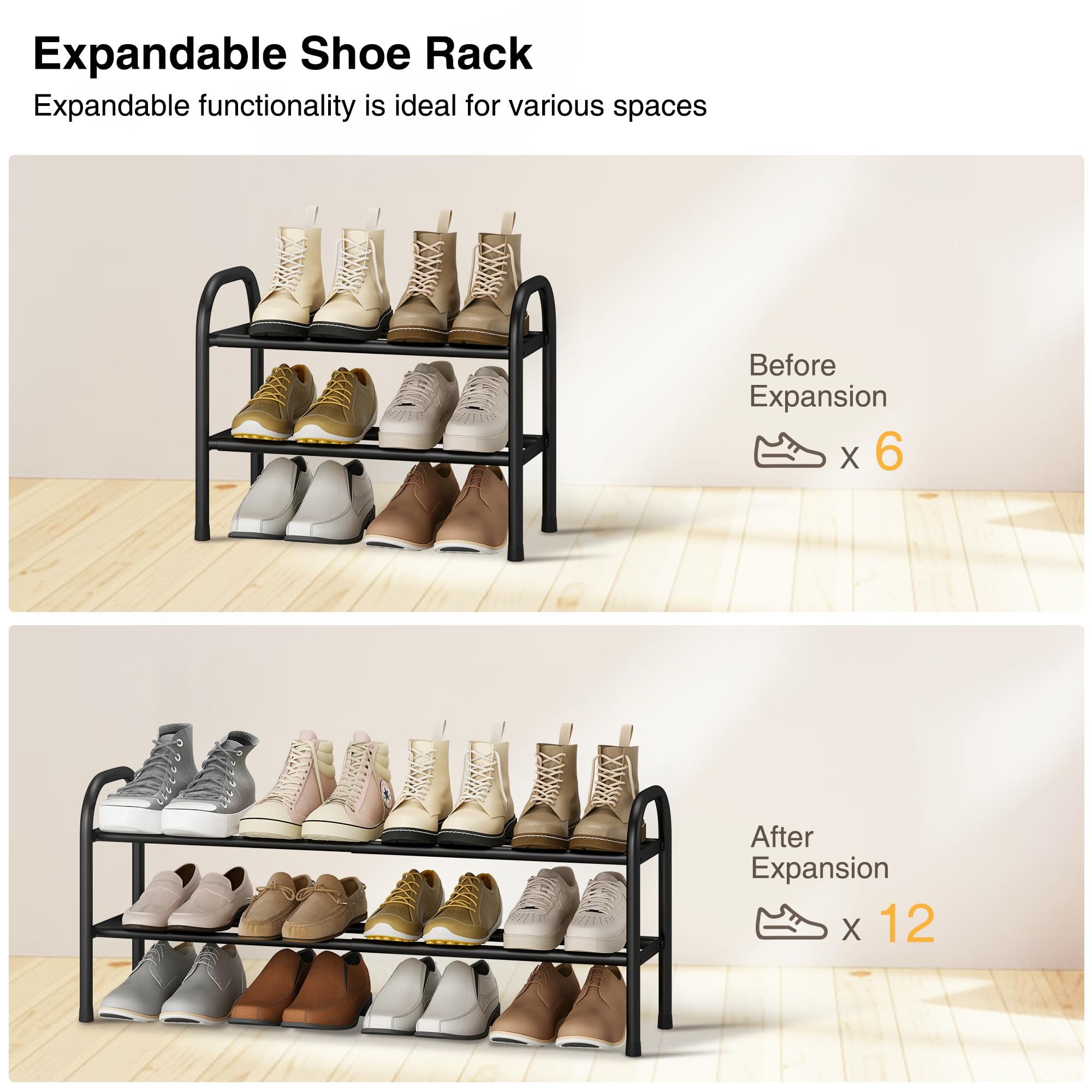 STO STO metal shoe rack features a durable finish for modern spaces.