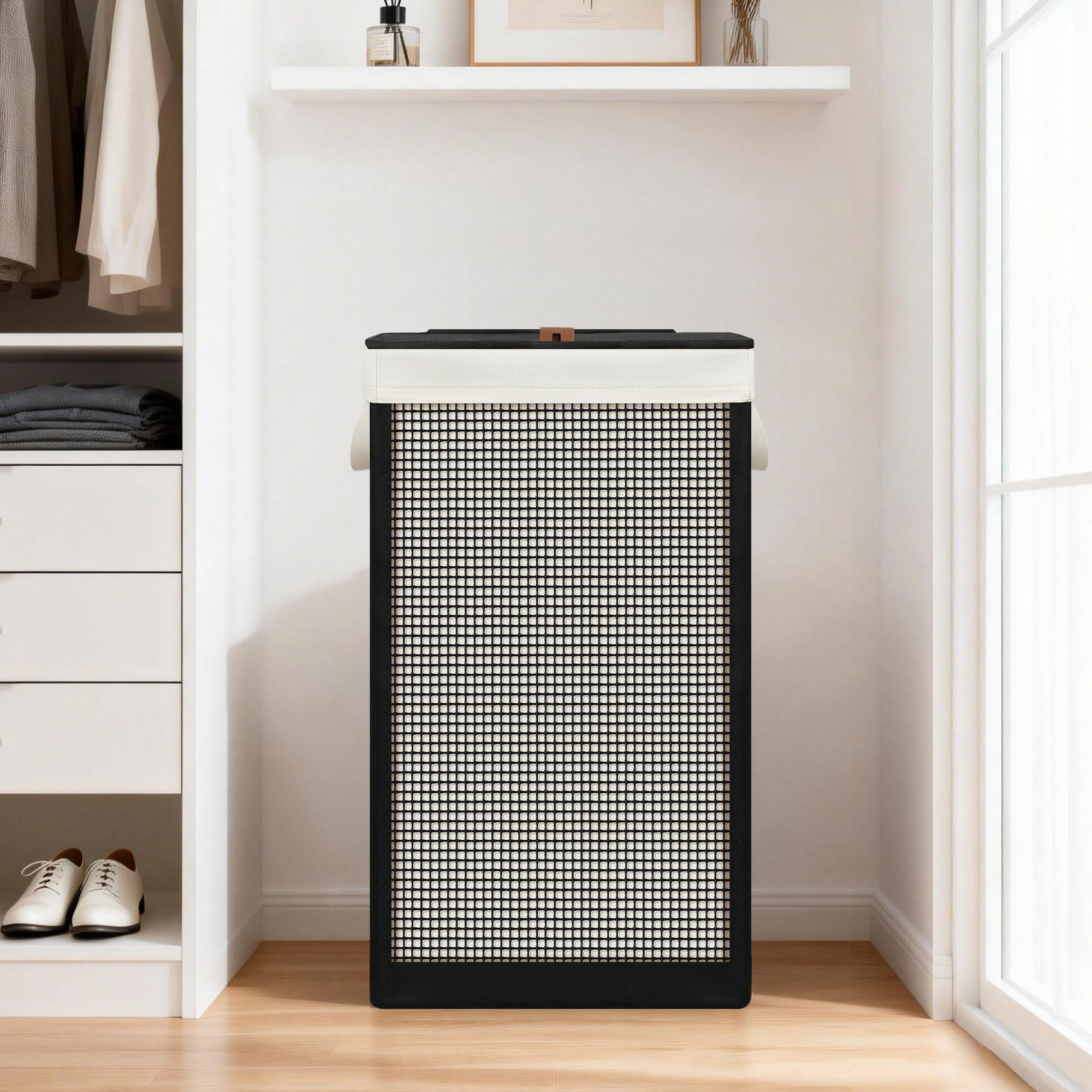 STO STO single-section hamper keeps laundry contained and organized