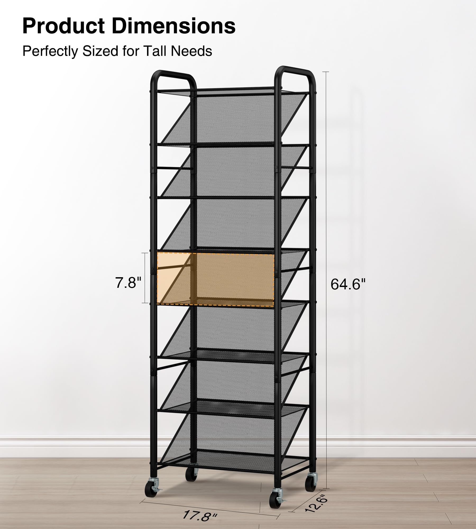 STO STO slim tall footprint fits small entryways and closets