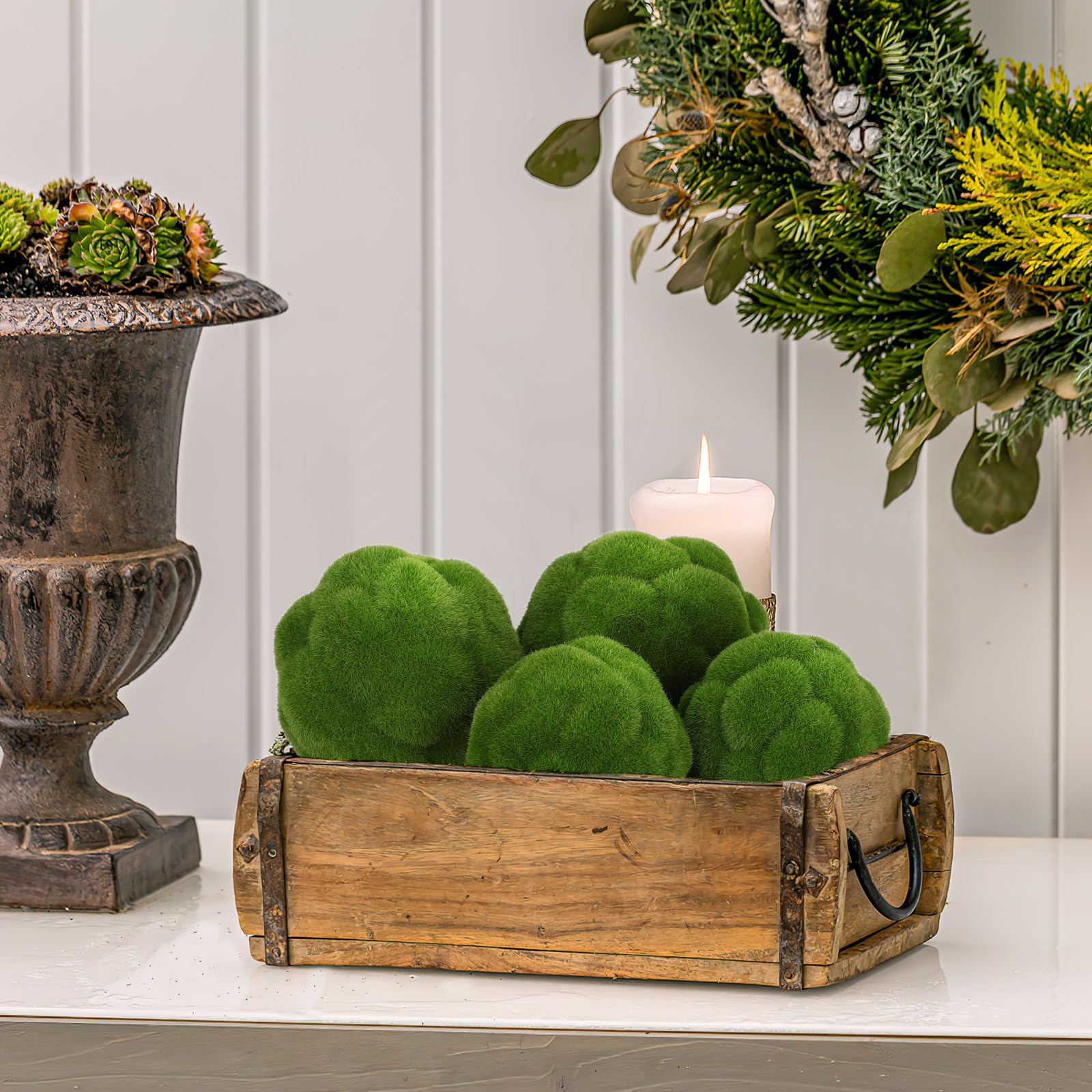 STOBAZA moss ball wedding decor for elegant event accents.