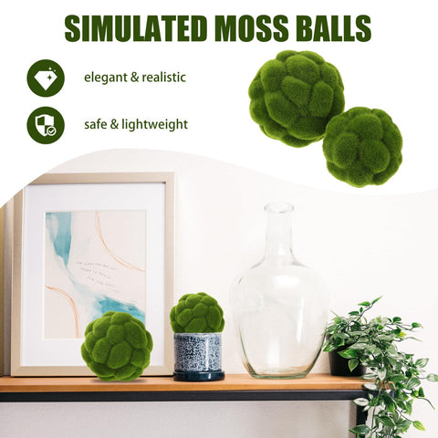 STOBAZA spring decor moss ball accents without upkeep.