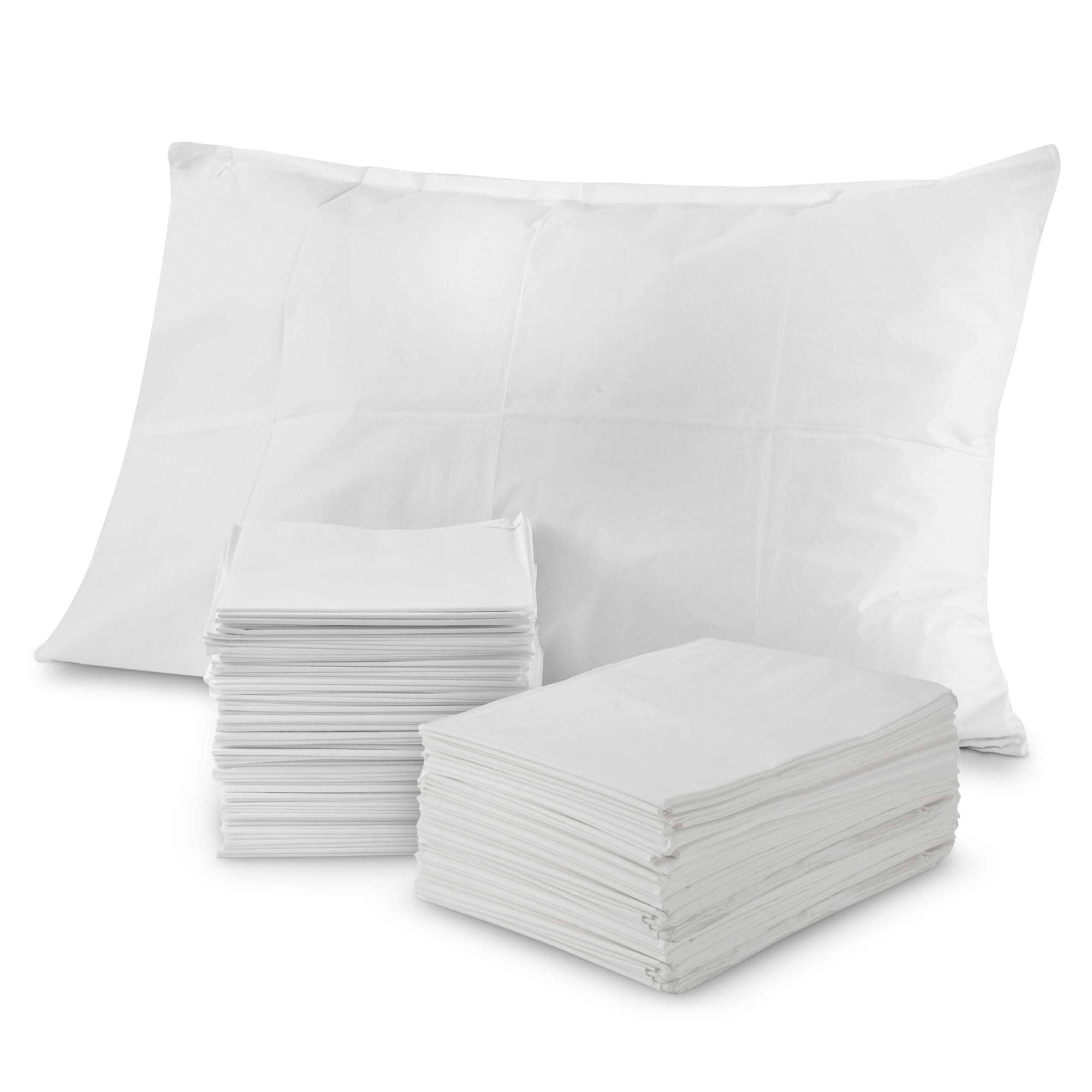 Stock Your Home disposable pillow-case white box for bulk packaging and restocking.