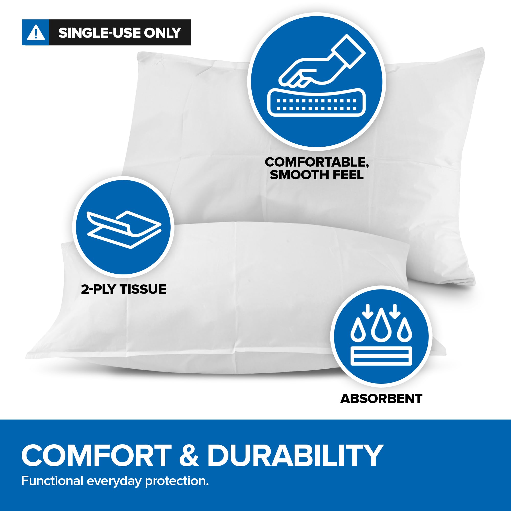 Stock Your Home standard 30x21 pillow fit suitable for most standard pillows.