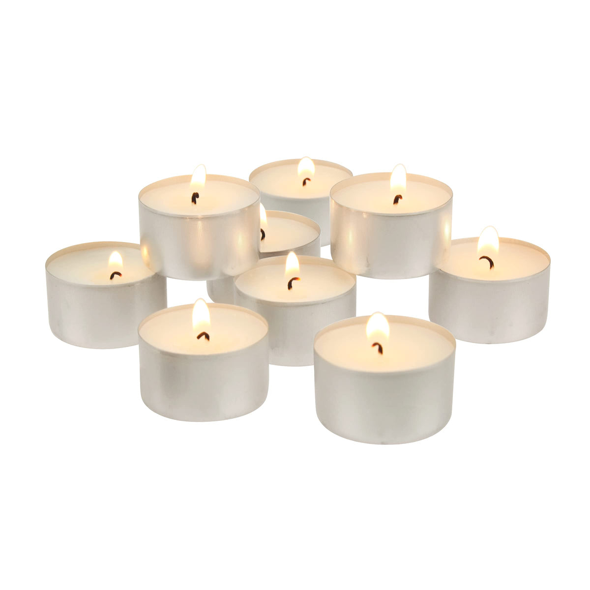 Stonebriar 200-pack unscented tealights in shrink-wrapped packaging for tidy storage