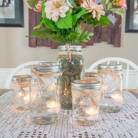 Stonebriar 8-hour burn tea lights provide extended glow for events and dinners.