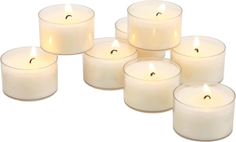 Stonebriar bulk 192-pack unscented tea lights for consistent, clean ambiance at events