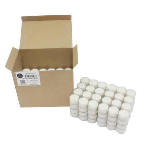 Stonebriar clear cup packaging protects and organizes each candle.