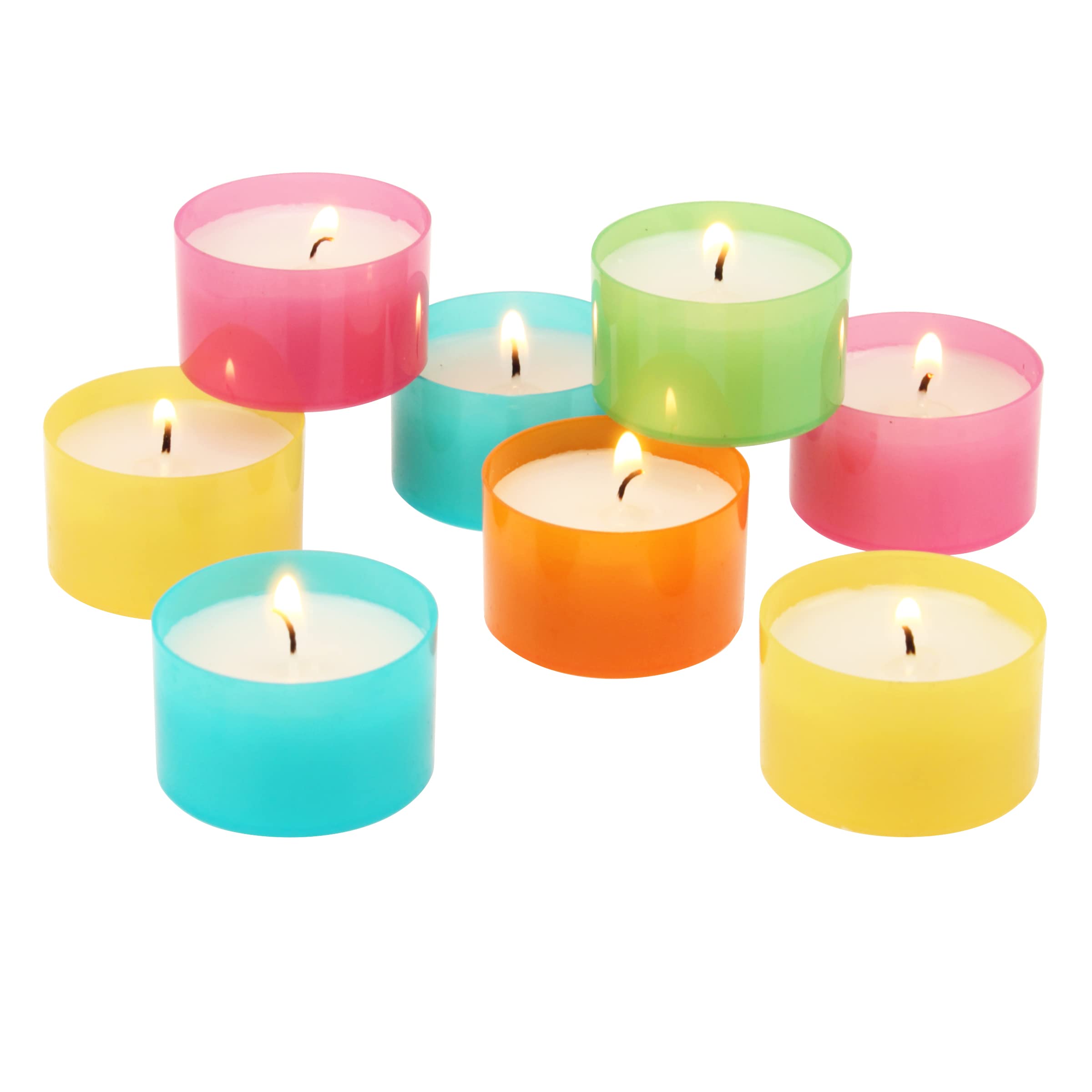 Stonebriar compact-size tea lights fit standard votive holders