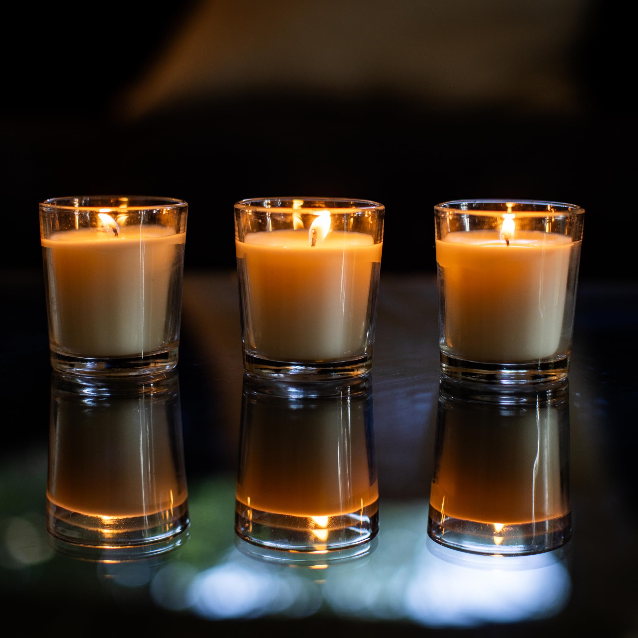 Stonebriar party and dining votives provide versatile lighting for events.