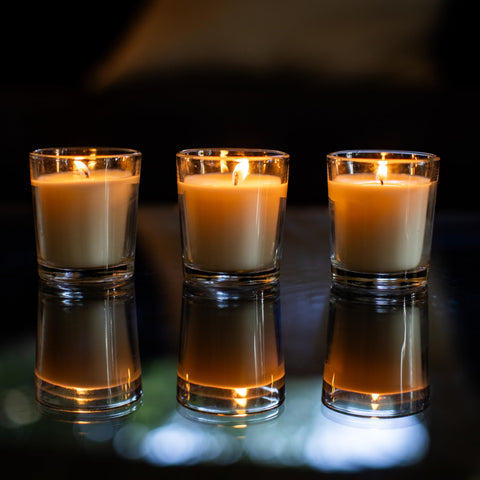 Stonebriar party and dining votives provide versatile lighting for events.