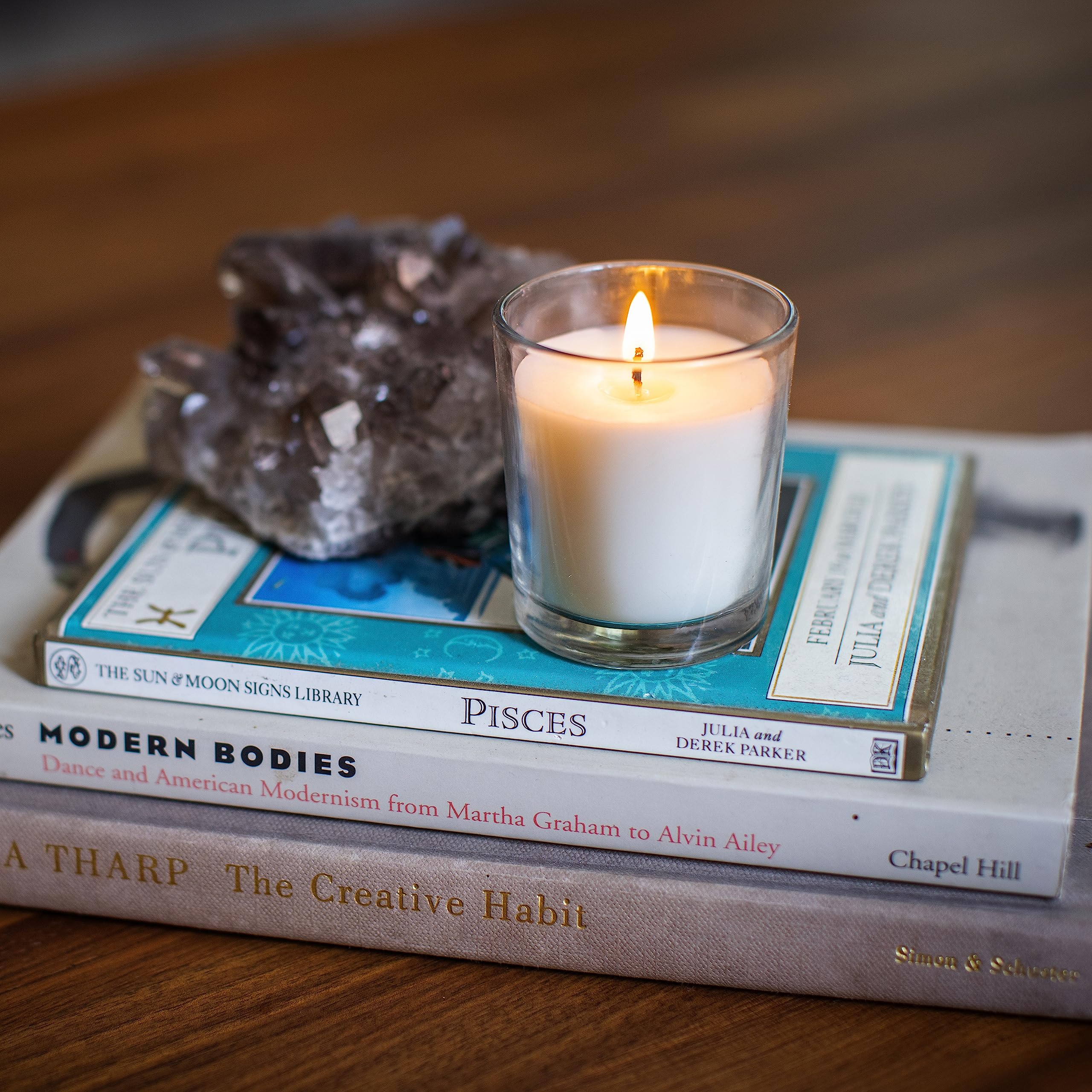 Stonebriar spa table votive ambiance enhancing relaxation