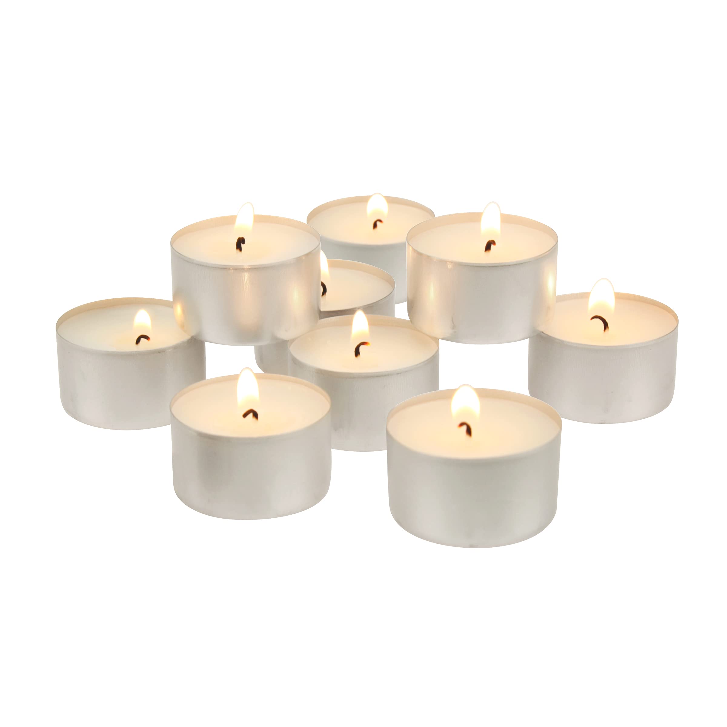Stonebriar tea light 300-pack white candles in bulk for versatile decor.