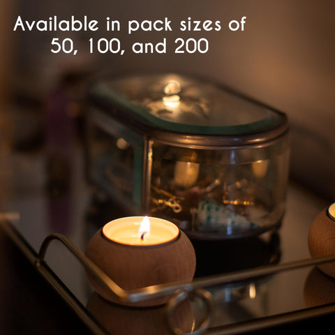 Stonebriar tea light fits standard holder for versatile decor.
