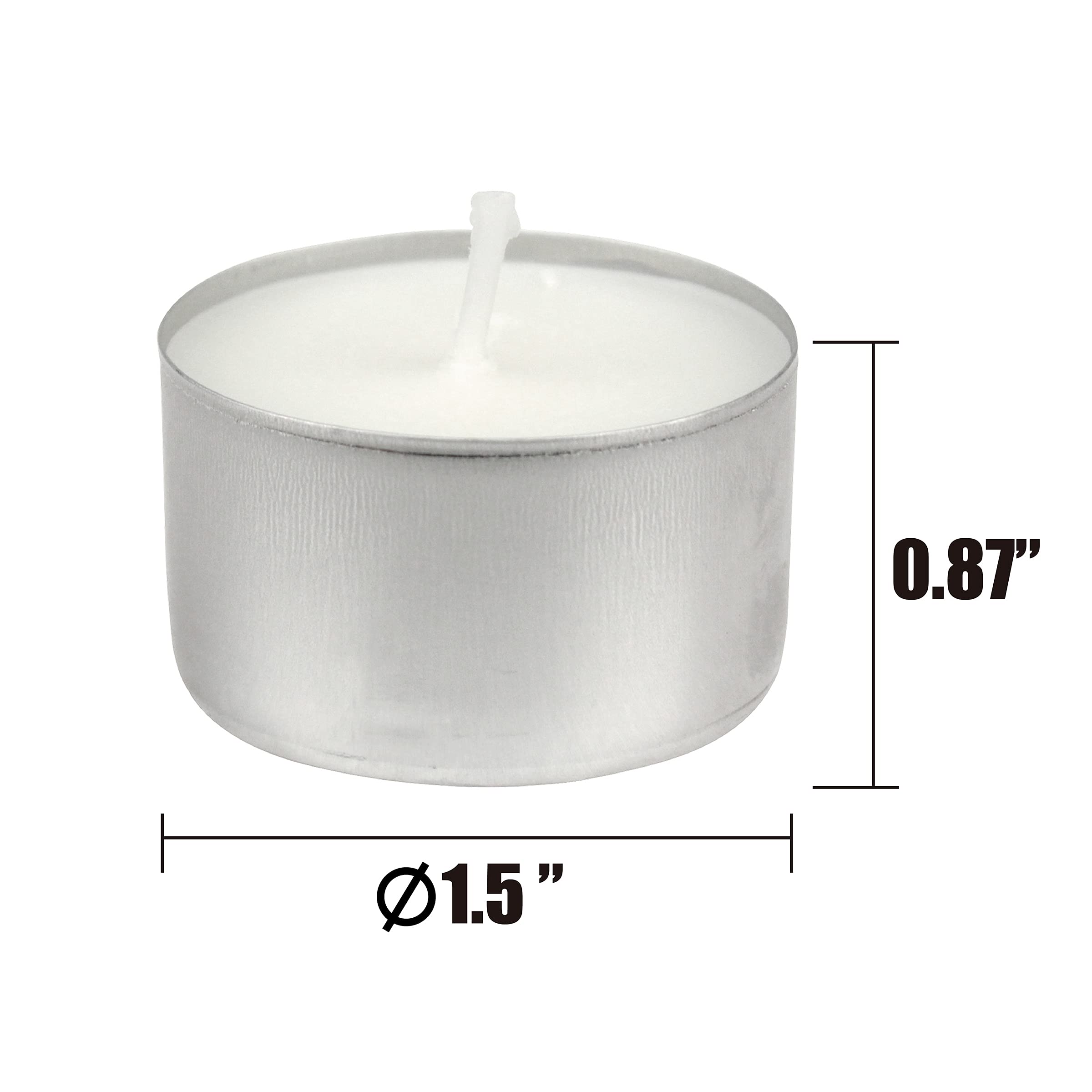 Stonebriar tea light in romantic restaurant setup enhances mood.