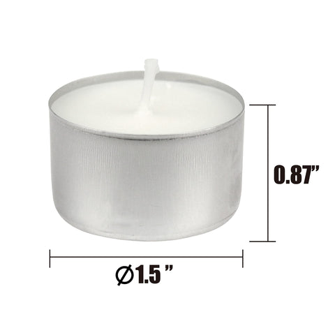 Stonebriar tea light in romantic restaurant setup enhances mood.