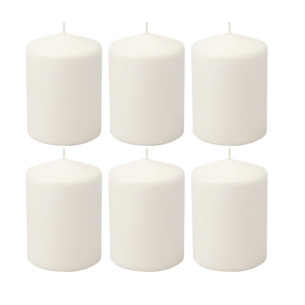 Stonebriar unscented white tall pillar candle in a lantern for warm ambience.