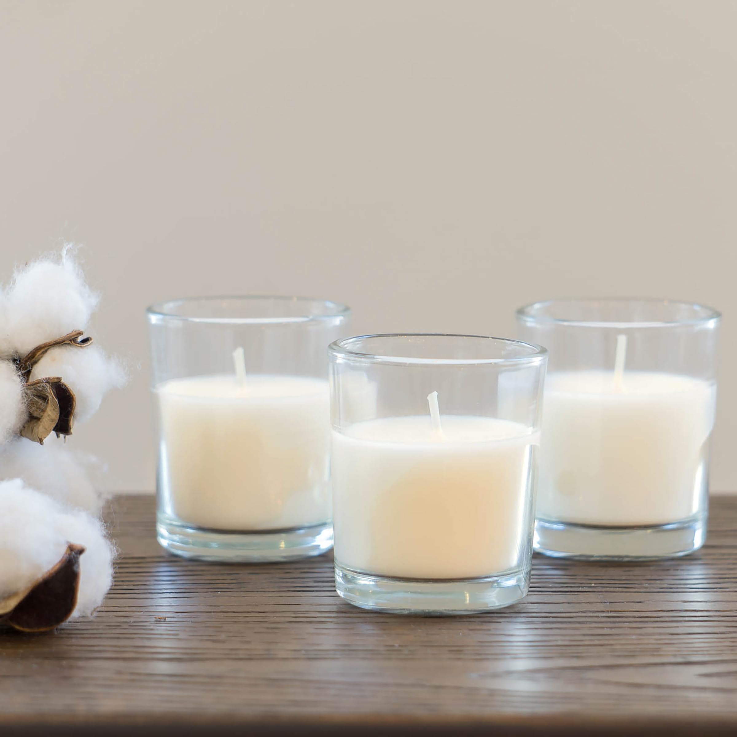 Stonebriar wedding decor votives add romantic lighting to celebrations.