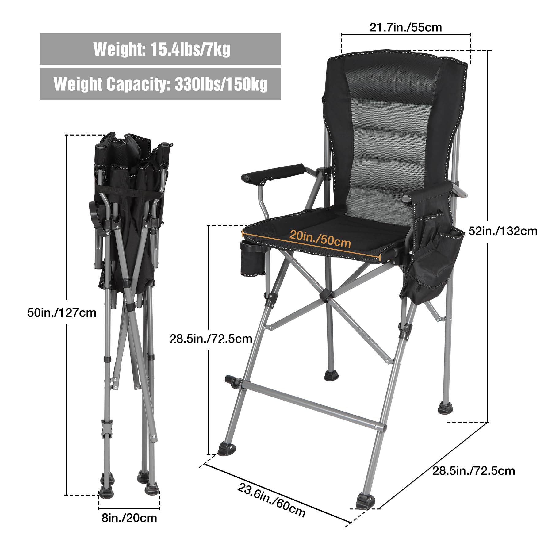Stonehomy padded armrests offer relaxed arm positioning for reading or device use.