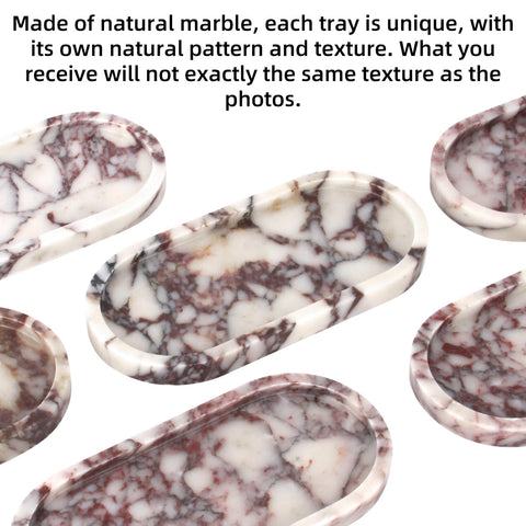 Stonemanus marble tray serves as a candle holder or decorative centerpiece
