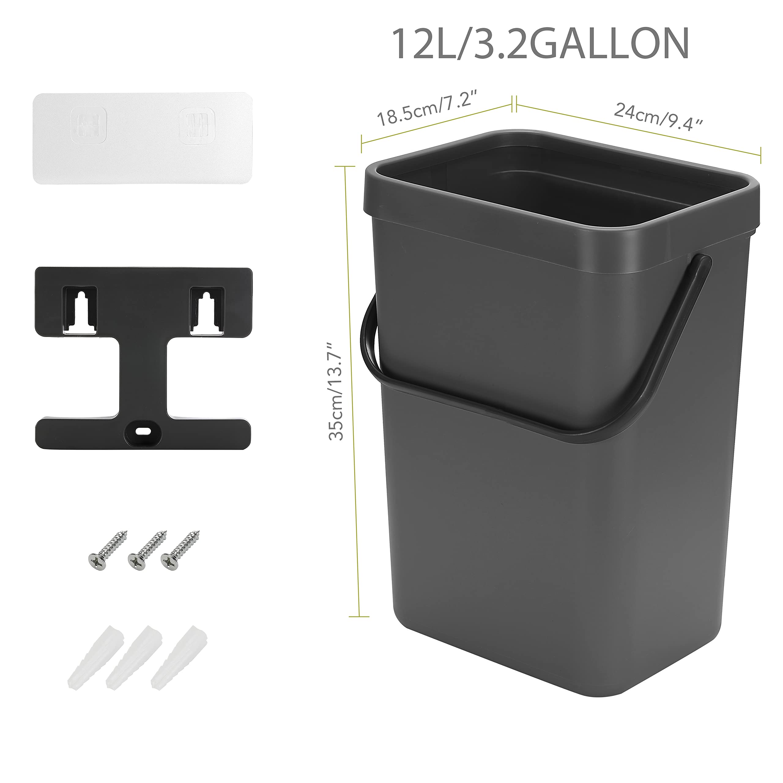 stonespace versatile trash bin for kitchen, bathroom, RV, or laundry
