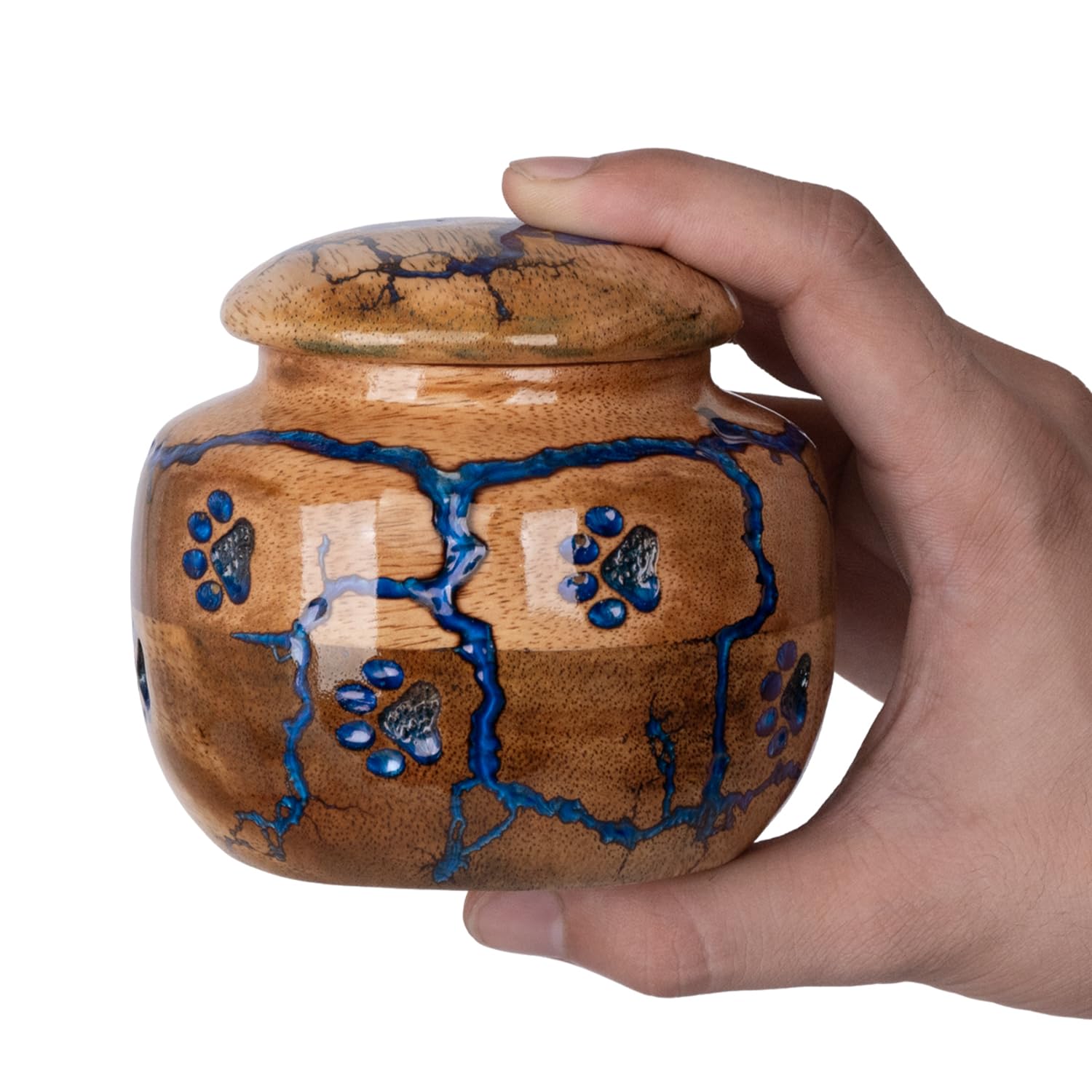 STONLIF home memorial urn blue keepsake box for gentle daily remembrance.