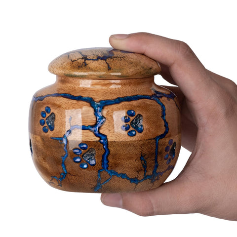 STONLIF home memorial urn blue keepsake box for gentle daily remembrance.